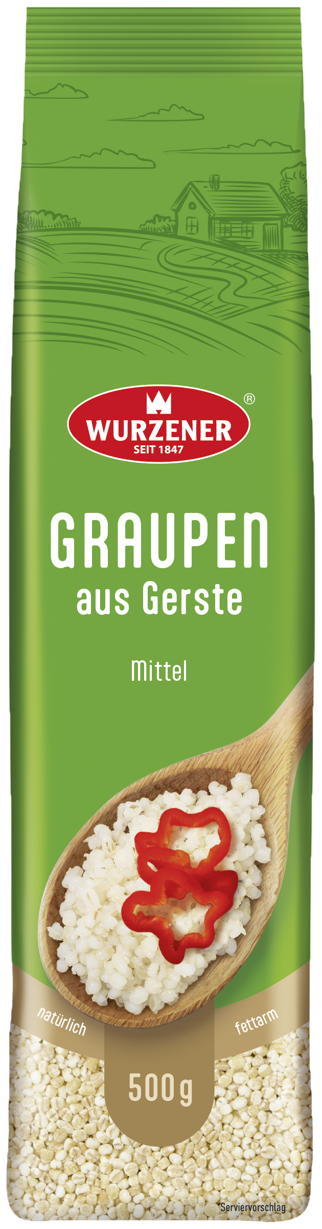 WURZENER Perlgraupen aus Gerste, mittel