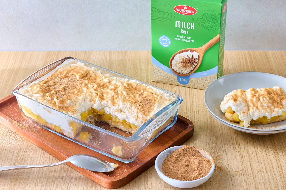 Milchreis-Tiramisu mit Äpfeln